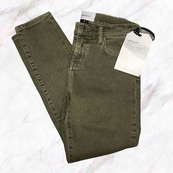 Current/Elliott Green Stiletto Skinny Jeans - Picture 3 of 6